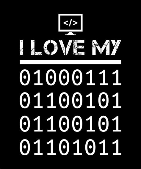 Funny Binary Code Geek Programming T Digital Art By Qwerty Designs