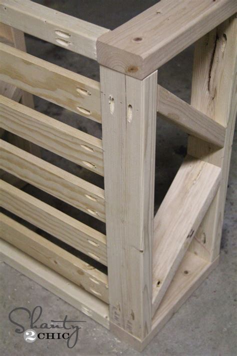 It has a torsion box top, integrated down draft sanding pocket hole joinery. Coffee Table DIY - Shanty 2 Chic
