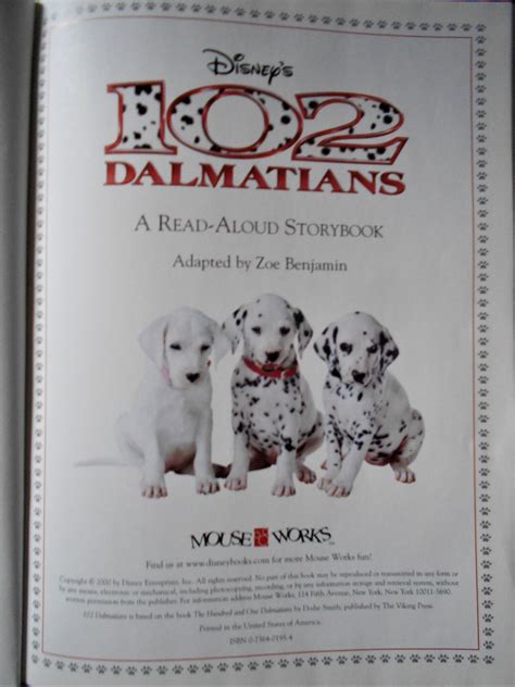 Disneys 102 Dalmatians Movie Story Book Etsy