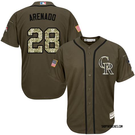 Big And Tall Mens Nolan Arenado Colorado Rockies Replica Green Salute To