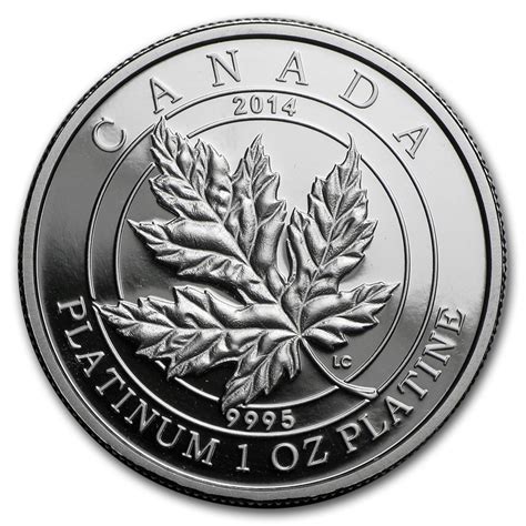 Buy 2014 Canada 1 Oz Pf Platinum 300 Maple Leaf Forever Coin Only