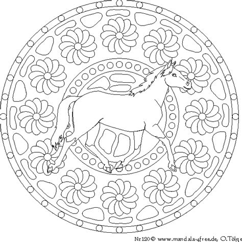 Ausmalbilder pferde mandala zum ausdrucken und ausmalen. Mandala 120 | Mandala pferd, Ausmalbilder pferde und ...