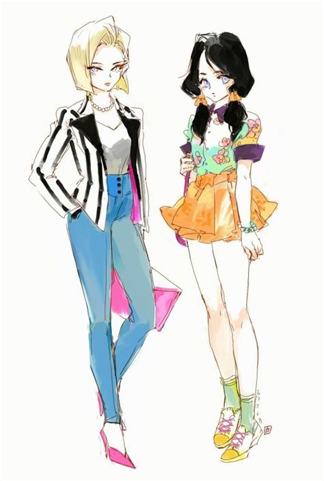Safebooru Anime Picture Search Engine 2girls Alternate Costume Android 18 Black Hair Blazer