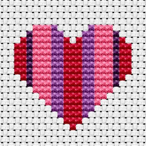 easy peasy heart cross stitch kit only £9 00