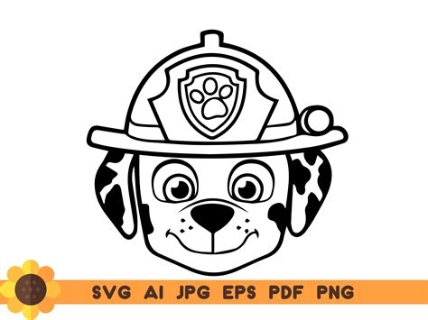 Paw Patrol Svg Marshall Svg Silhouette Cricut Etsy Images And Photos