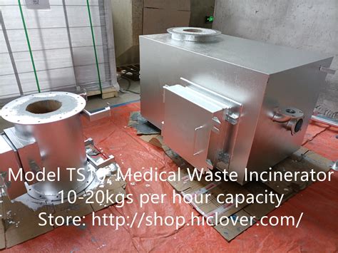 Model Ts10 Medical Waste Incinerator 10 20kgs Per Hour Capacity