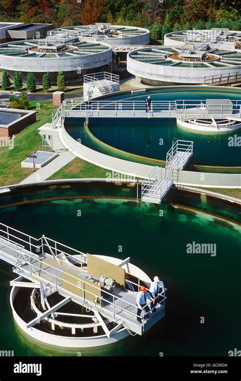 Water Treatment And Purification Plant In New Jersey Usa Stock Photo