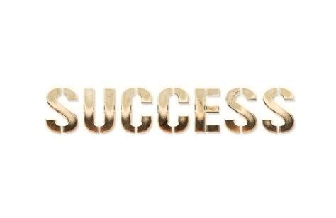 Word Success Golden Text Effects Art Typography Royalty Free Png