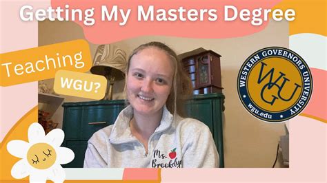 GETTING MY MASTERS || Going Back to School for my Masters Degree and