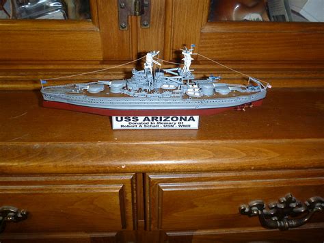 Uss Arizona Bb 39 Plastic Model Military Ship Kit 1700 Scale