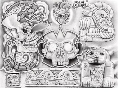 aztec art tattoos 218 Arte azteca Símbolos aztecas Diseños de