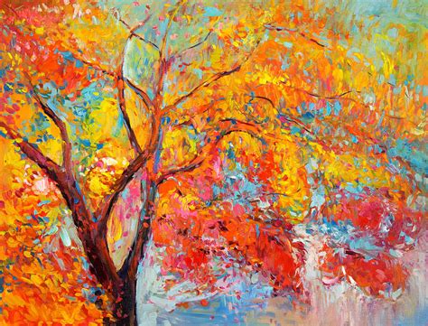 Autumn Tree By Ivailo Nikolov Painting By Boyan Dimitrov