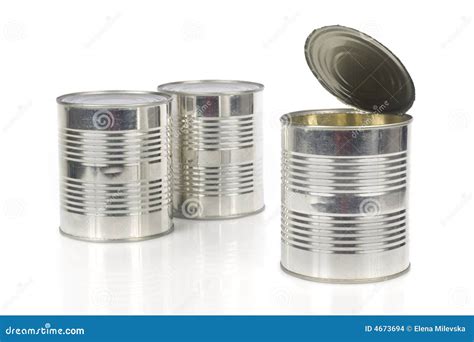 Three Tin Cans Stock Photo Image Of Empty Path Recycle 4673694
