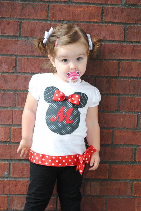 Personalized Minnie Mouse Toddlerchildren Shirt 2650 Via Etsy