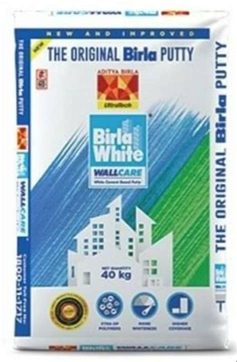 Birla White Wall Care Putty 20 Kg At Rs 480bag Of 20 Kg Birla Putty