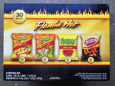 Buy Frito Lay Flamin Hot Mix 30 Bags Includes Cheetos Crunchycheetos Limon Crunchyfunyuns