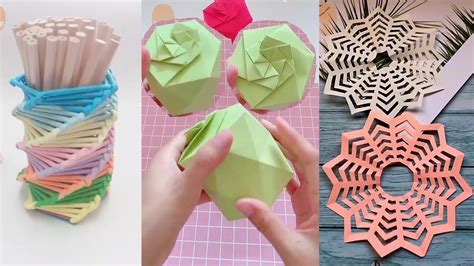10 Easy And Awesome Paper Craft Ideas Youtube
