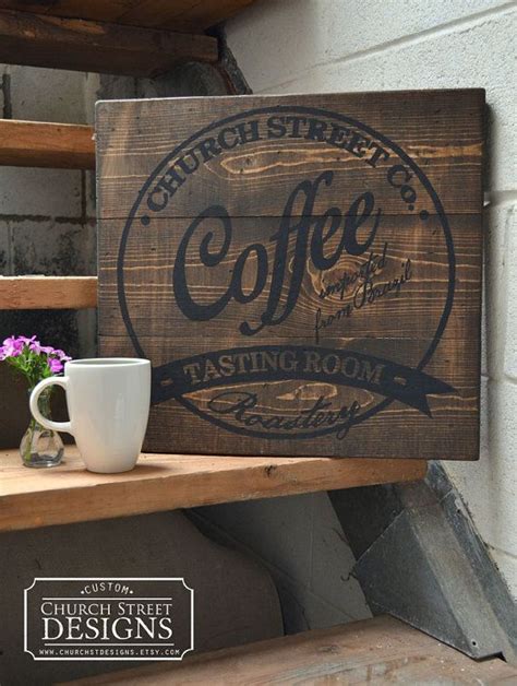 Custom Coffee Company Sign Customize This Sign With Your Name Or