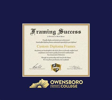 Custom Diploma Frames And Certificate Frames Framing Success Owensboro