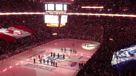 Canadian National Anthem At Leafs Vs Bruins Game 4 Youtube