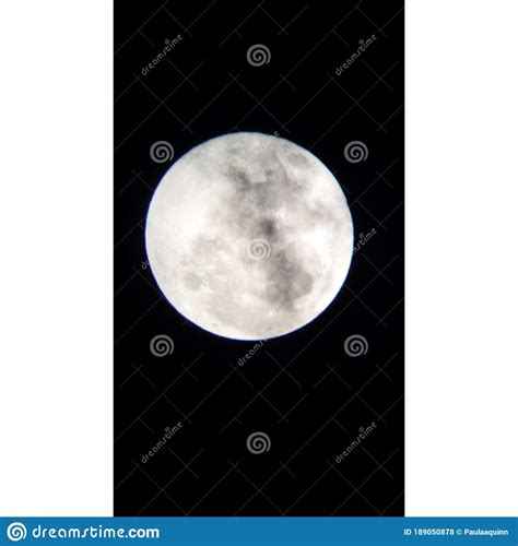 Full Moon At Midnight Stock Photo Image Of Galaxy Monochrome 189050878