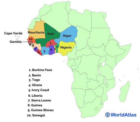 West African Countries - WorldAtlas