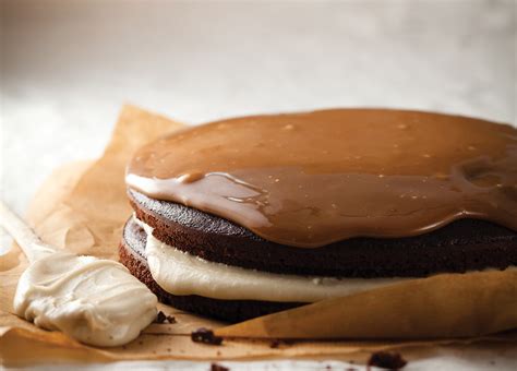 Chocolate mousse frosting is made with heavy cream, whipped eggs, dark chocolate, butter, and superfine sugar. Chocolate cake with caramel icing and fudge sauce ...