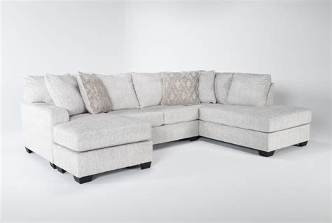 Cambrie 124 2 Piece Dual Chaise Sectional With Left Arm Facing Sofa