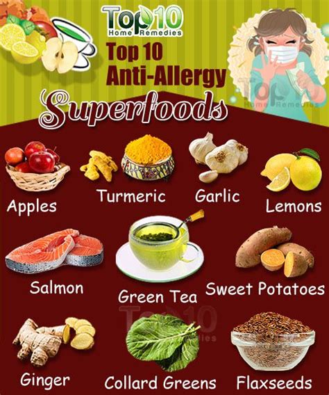 Top 10 Anti Allergy Foods Top 10 Home Remedies Allergy Remedies