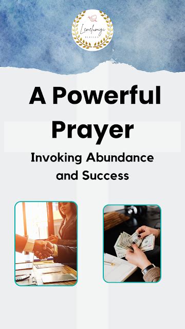 Invoking Abundance And Success A Powerful Prayer