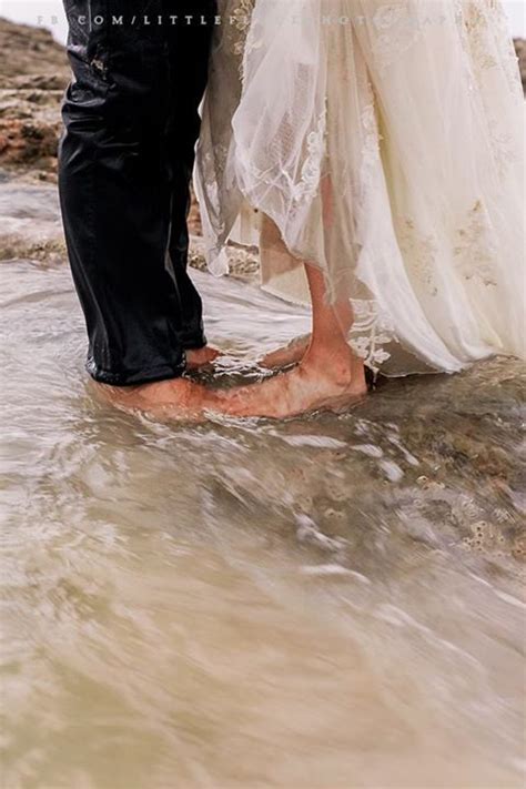 Here S A Sweet Couple Who Absolutely Don T Mind Getting Their Feet Wet As Long As They Re