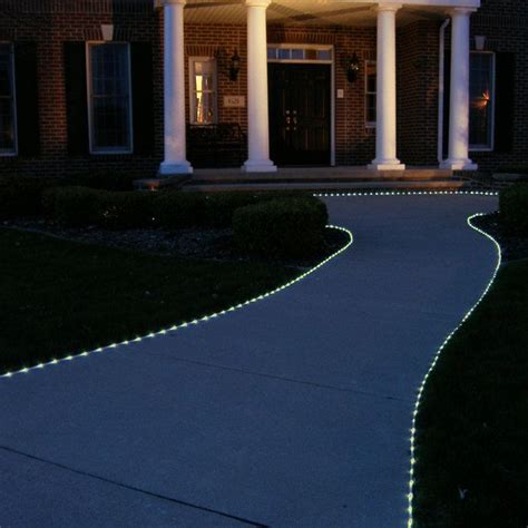 50 Led Solar Rope Lights At Brookstone—buy Now Sidewalk Lighting