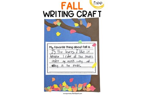Fall Writing Craftivity - Primary Theme Park | Fall writing, Writing craftivity, Fall writing ...
