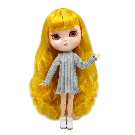 Icy Doll With Small Breast Azone Body Natural Skin Yellow Hair Bl3038 16 30cm In Dolls From