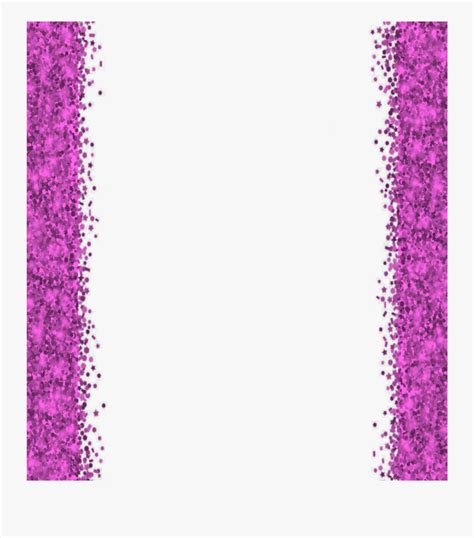 Transparent Glitter Border Png Glitter Purple Border Free