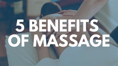 The 5 Amazing Benefits Of Massage Therapy And The 1 Myth Lebauerptblog