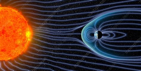 Earths Magnetosphere Artwork Stock Image C0097481 Science