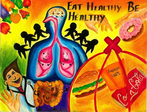 Poster On Eat Healthy Be Healthy
