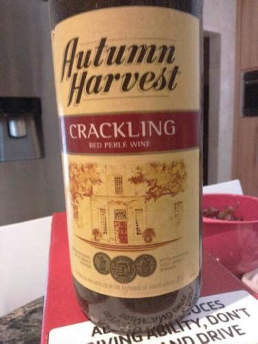 Autumn Harvest Winery Crackling Red Perlé 2014 Wine Info