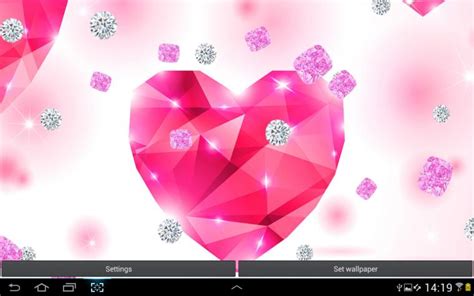 Free Download Pink Diamonds Live Wallpaper Screenshot 1 384x683 For