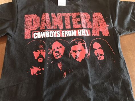 Pantera Cowboys From Hell Walk Lyric T Shirt Small Vulgar Display Of