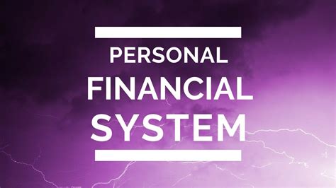 Personal Financial System Youtube