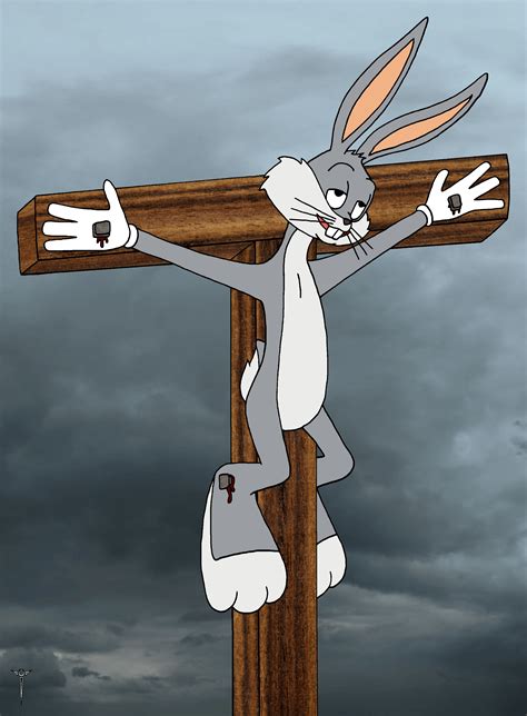 Bugs Bunny Crucified Rhowtodraw101