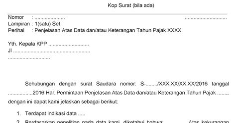 Draft contoh surat perjanjian kerjasama usaha, jual beli tanah dan rumah, sewa menyewa, hutang piutang, kontrak kerja dan perjanjian lainnya. Contoh Surat Jawaban Himbauan Pajak - Contoh Surat