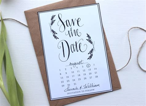Free Printable Save The Date Photo Cards
