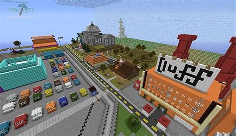 Springfield The Simpsons Minecraft Map