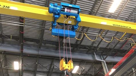 10 Ton Freestanding Crane Install Hydramach Overhead Crane Time