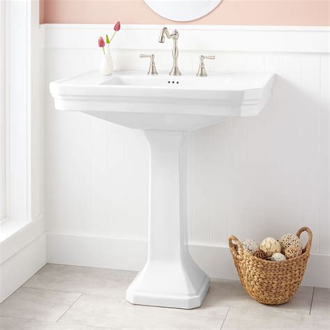 Kacy Porcelain Pedestal Sink Bathroom