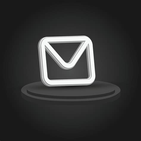 Realistic 3d Email Symbol Isolated 3d Icon 2370635 Vector Art At Vecteezy
