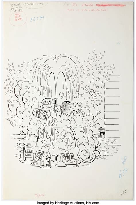 Hank Ketcham Attributed Dennis The Menace 158 Cover Original Art